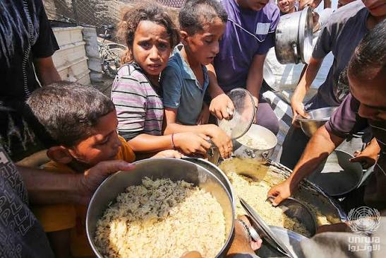 Family receiving food support